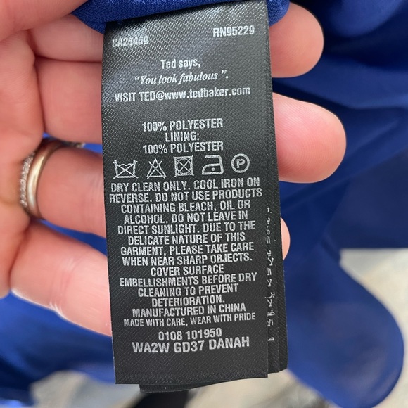 Ted Baker Danah dress size 1 (US 4) - Picture 2 of 4